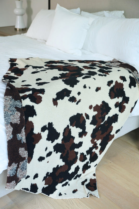 PREORDER- Cowhide Couture Blanket