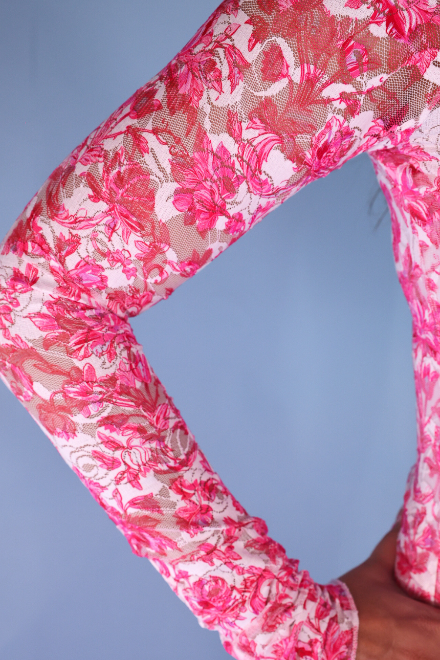 PREORDER- Kylie Lace Top- Pink Romance