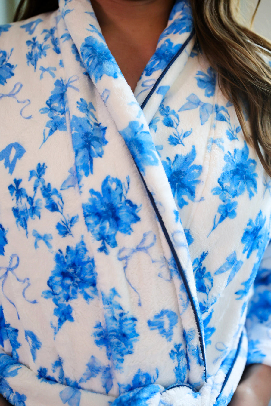 Legacy Lounge Robe- Blue Blossom