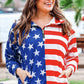 PREORDER- Stars and Stripes Quarter Zip Pullover