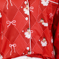 PREORDER- Santa's Signature Bow Ruffle Pajama Set