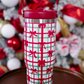 PREORDER- Merry Little Bow Plaid Travel Tumbler