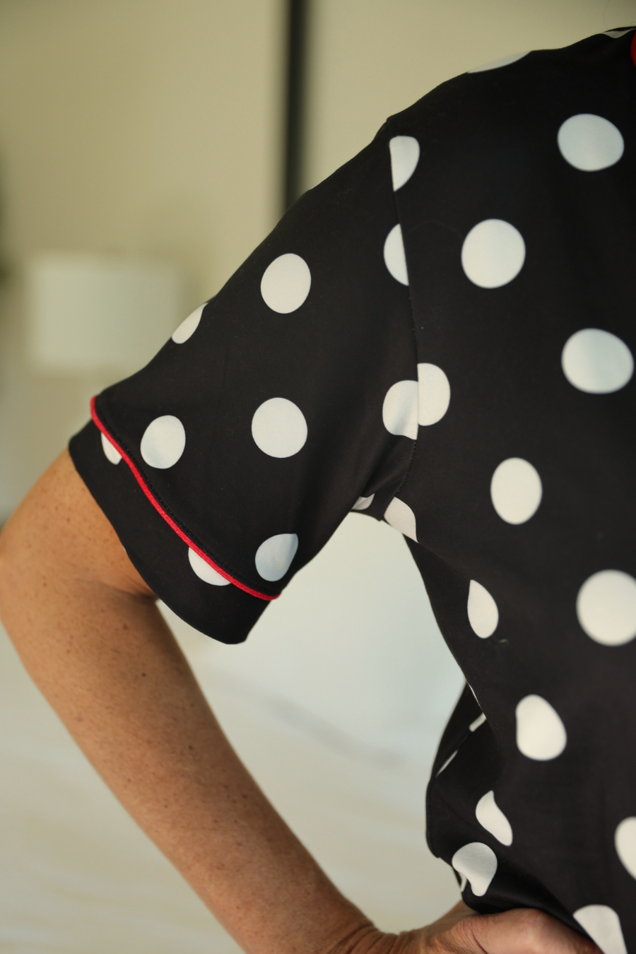 PREORDER-Dotty Darling Polka Dot Ruffle Pajama Set