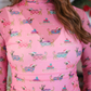 PREORDER-Keigan Mesh Top- Pink Pawliday