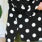 PREORDER- Sloane Button Up Top- After Dark Polka Dot