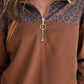 PREORDER- Mia Printed Pullover- Coco Leopard