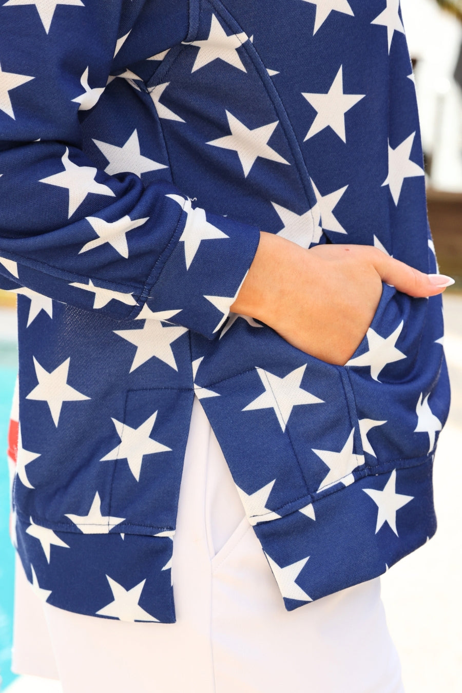PREORDER- Stars and Stripes Quarter Zip Pullover