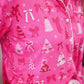 PREORDER- Pretty Pink Christmas Ruffle Pajama Set