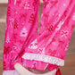 PREORDER- Pretty Pink Christmas Ruffle Pajama Set