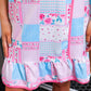 Almost Ready Bath Wrap- Pink Heirloom Patchwork