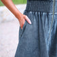 PREORDER- Refined Denim Zipper Dress- Light Wash