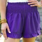 PREORDER- Sunny Strolls High Waisted Shorts- Purple