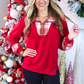 PREORDER- Juniper Plaid Pullover- Red