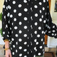 PREORDER- Sloane Button Up Top- After Dark Polka Dot
