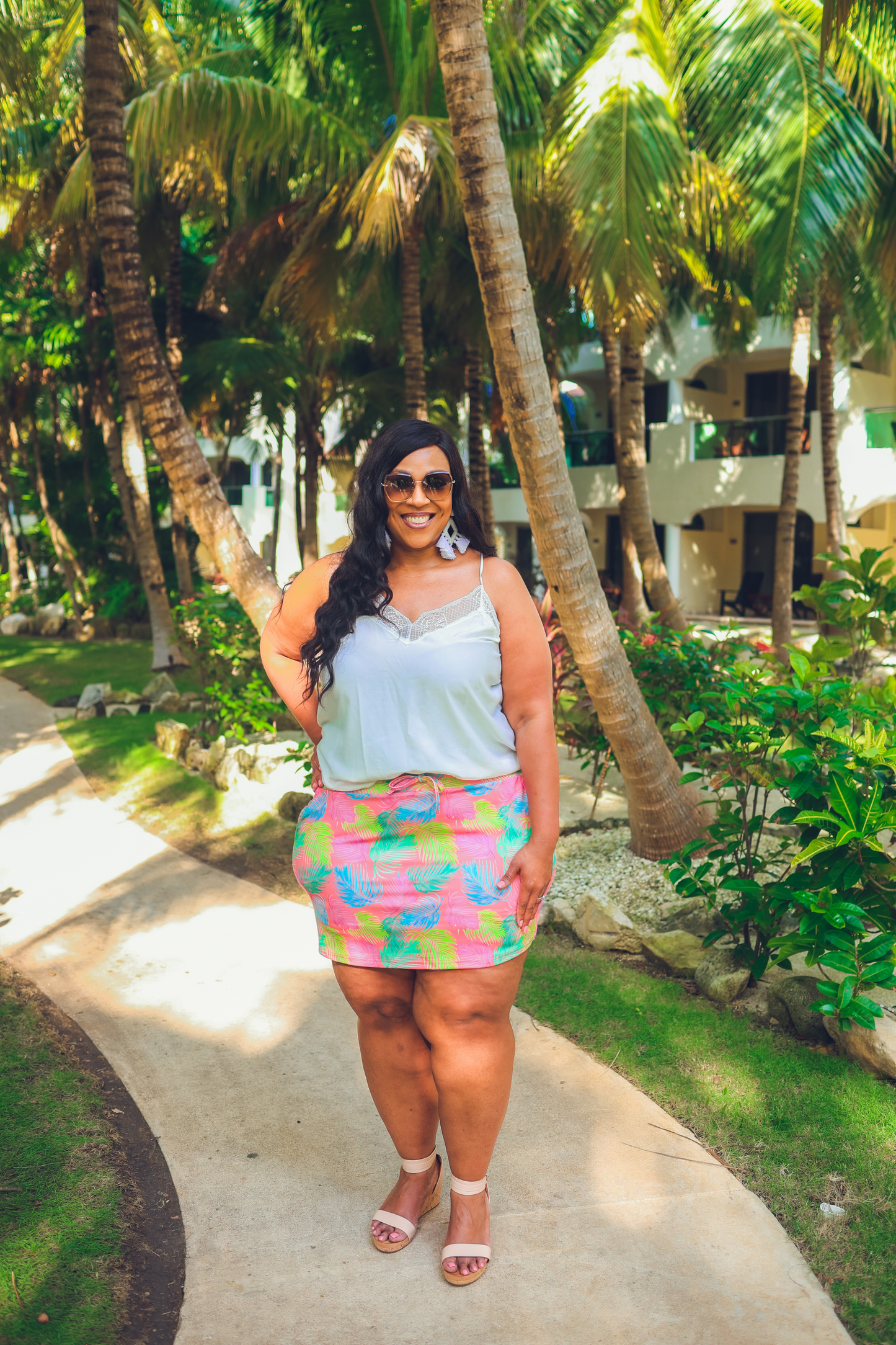 Malibu Sunset Palm Skort