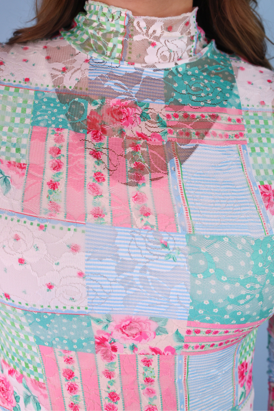 PREORDER- Kylie Lace Top- Heirloom Patchwork