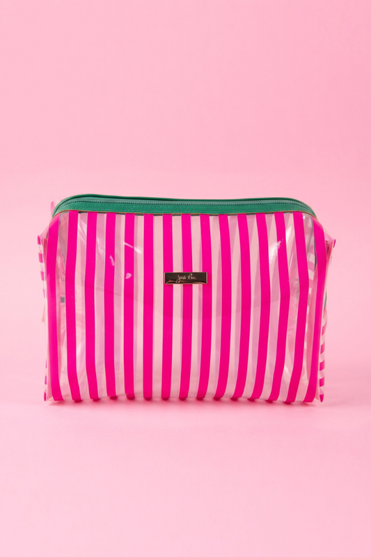 PREORDER- Watermelon Stripes Cosmetic Bag