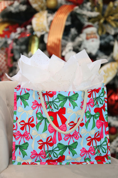 Jingle Bows Tote Bag