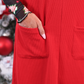 PREORDER- Rory Ribbed Jumper Dress- Red