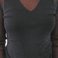 PREORDER- Keigan Mesh Top- Black Glitter
