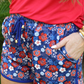 PREORDER-American Honey Floral Drawstring Everyday Shorts
