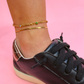 Bejeweled Chain Anklet Set
