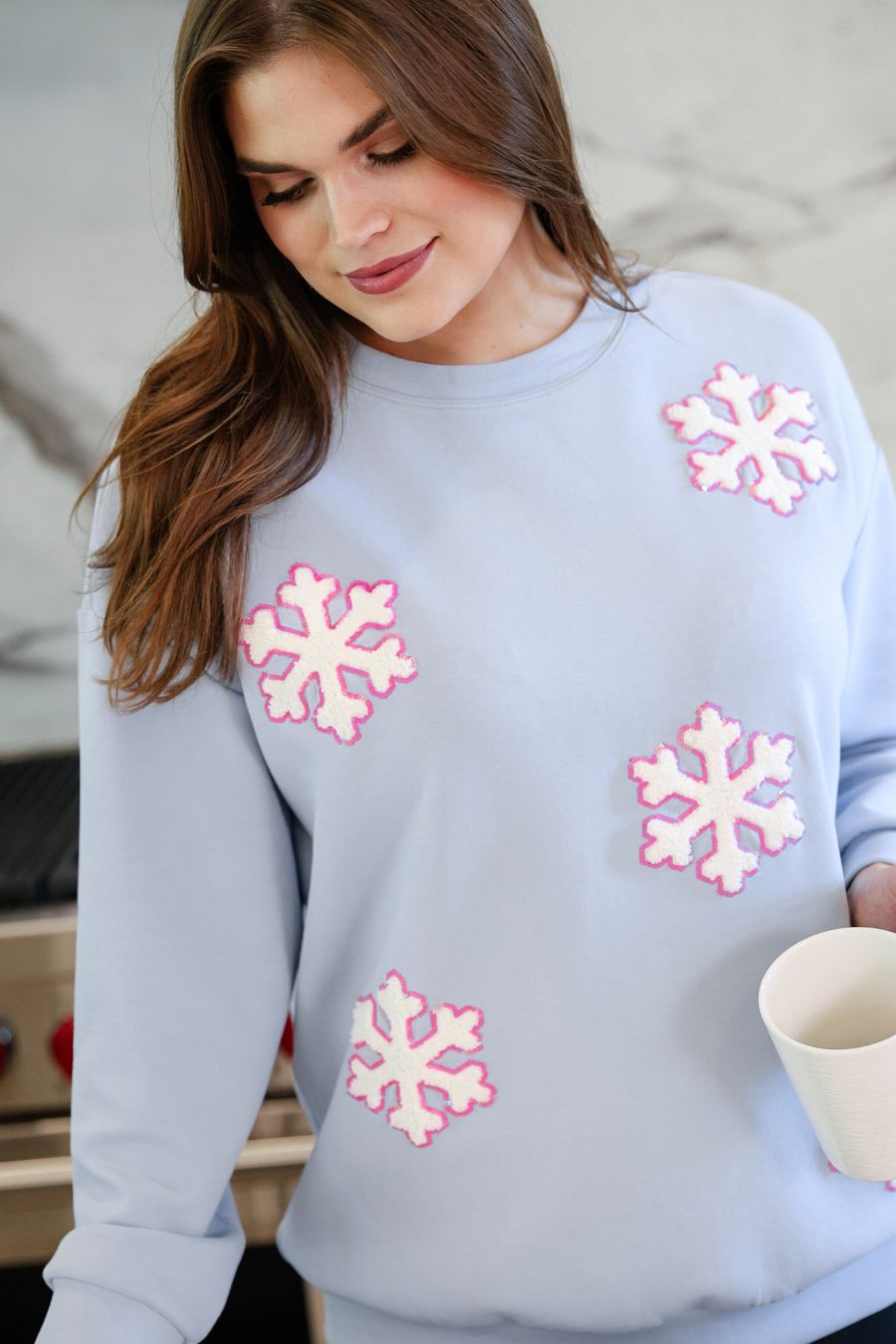 Falling Snowflakes Pullover