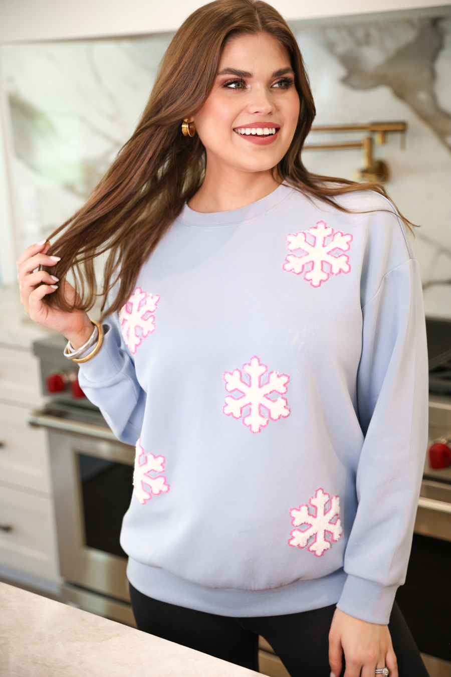 Falling Snowflakes Pullover