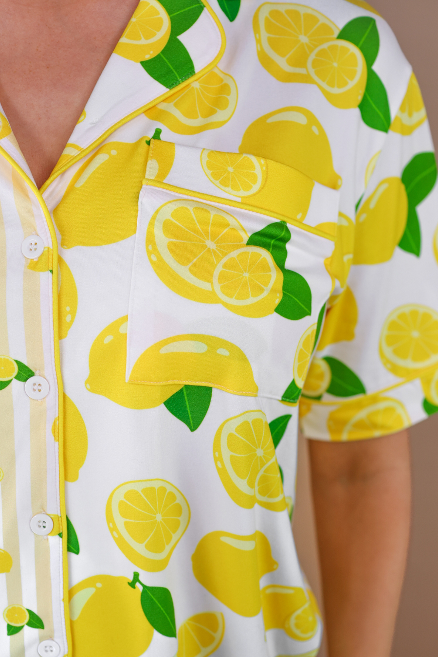 PREORDER-Lemon Drop Ruffle Pajama Set