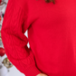 Fire Away Cable Knit Sweater