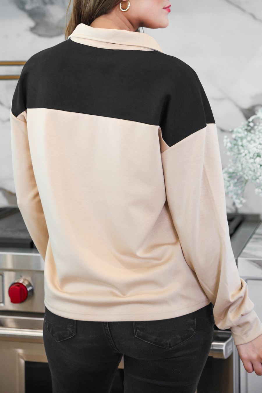 Carson Color Block Quarter Zip