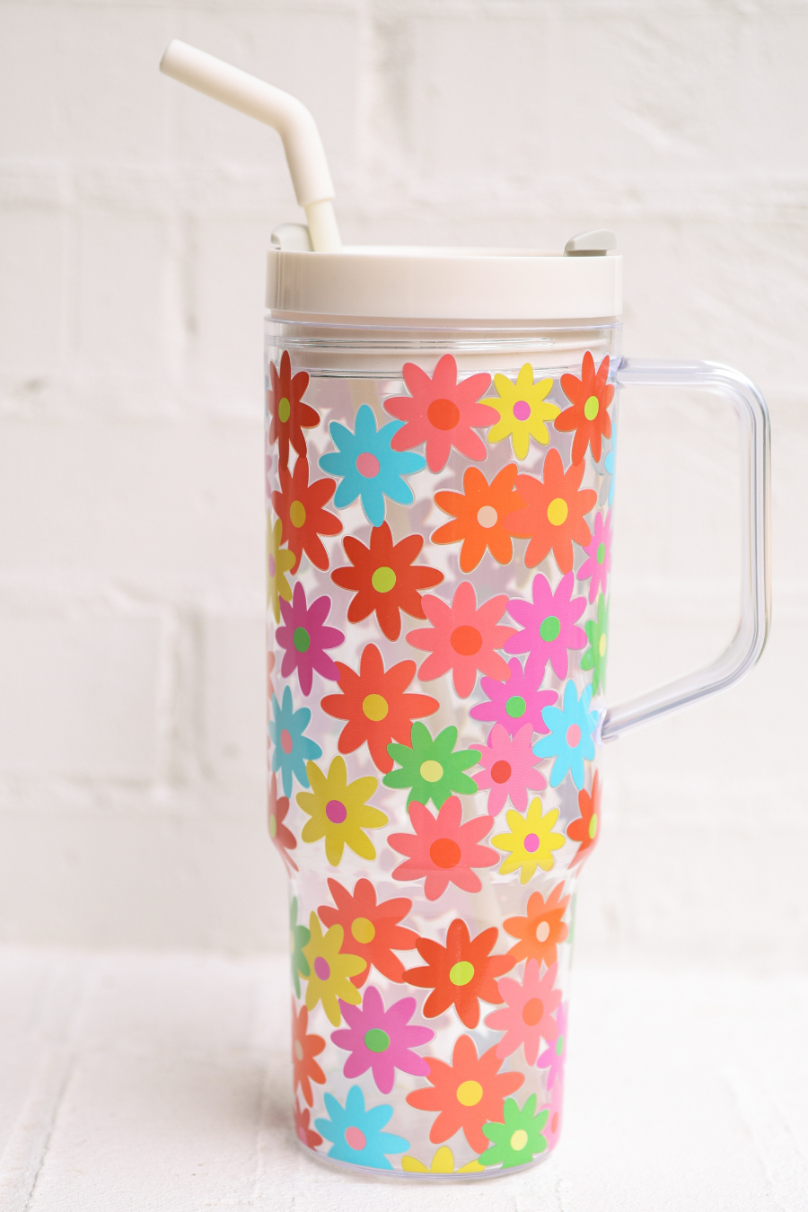 Bright Blooms Acrylic Tumbler
