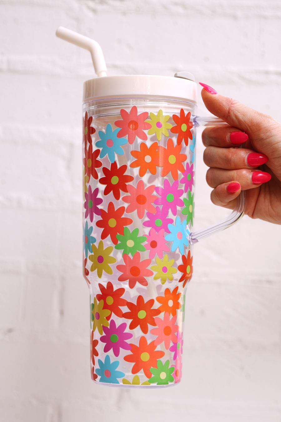 Bright Blooms Acrylic Tumbler