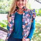 Gwen Floral Puffer Vest