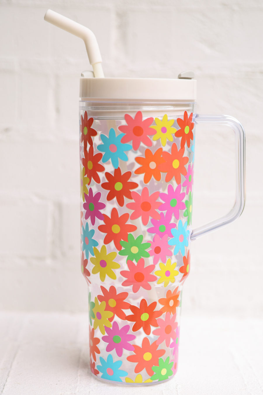 Bright Blooms Acrylic Tumbler