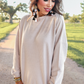 PREORDER Alexis Corded Vintage Pullover - Taupe