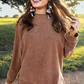 PREORDER Alexis Corded Vintage Pullover - Chocolate