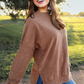 PREORDER Alexis Corded Vintage Pullover - Chocolate