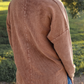 PREORDER Alexis Corded Vintage Pullover - Chocolate
