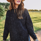 PREORDER Alexis Corded Vintage Pullover - Black