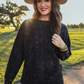 PREORDER Alexis Corded Vintage Pullover - Black