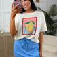 Weekend Waffle Tee- Lemon