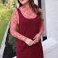 PREORDER- Rory Ribbed Jumper Dress- Burgundy