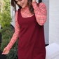PREORDER- Rory Ribbed Jumper Dress- Burgundy