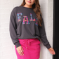 Fall Plaid Patch Pullover