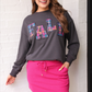 Fall Plaid Patch Pullover