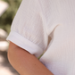 Sawyer Gauze Top, White