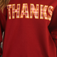 PREORDER Thanks Plaid Patch Pullover