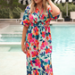 Ocean Mist Floral Dress