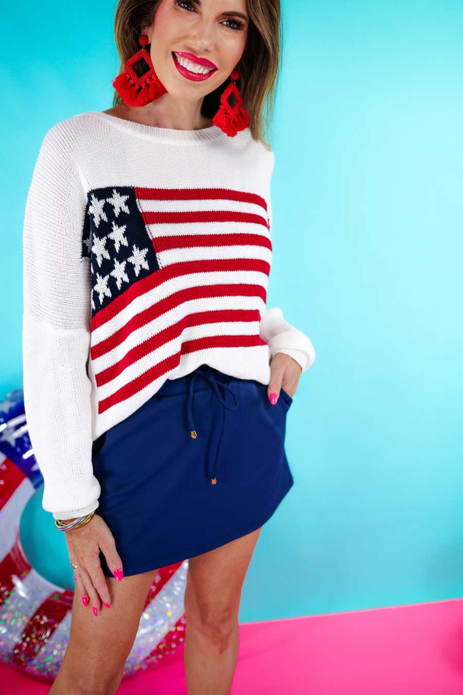 PREORDER-Americana Flag Sweater